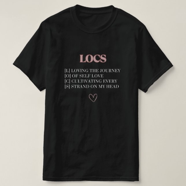 Camiseta Personalizada Dreadlock Journey Loc's Def (Frente do Design)