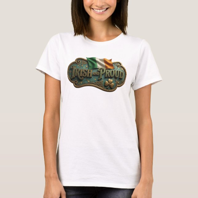 Camiseta Personalizada Dynamic Gold ORGULHOSA IRLA (Frente)