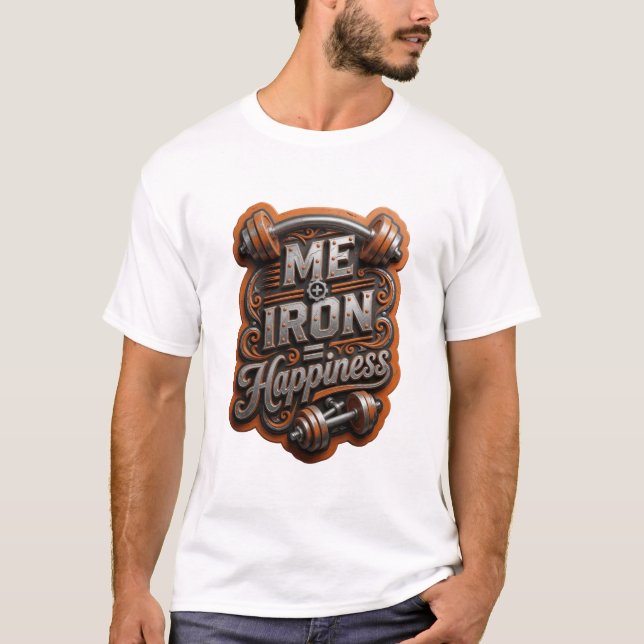 Camiseta Personalizada Edgy Silver EU FELICIDADE (Frente)
