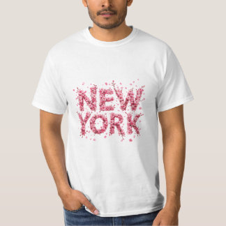 Camiseta Personalizada Elegante Rosa Floral Nova Y