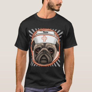Camiseta personalizada Enfermeira Pug