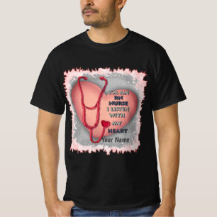 Camiseta personalizada Enfermeira Vermelha RN Enfe