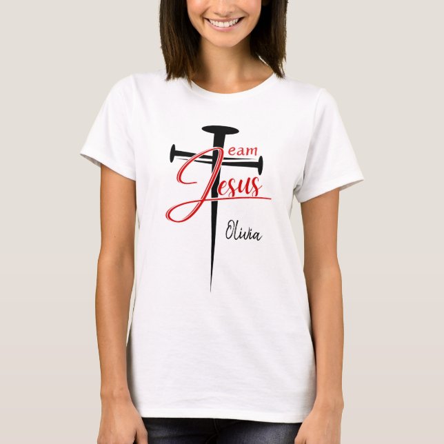 Camiseta personalizada "Equipe Jesus" (Frente)