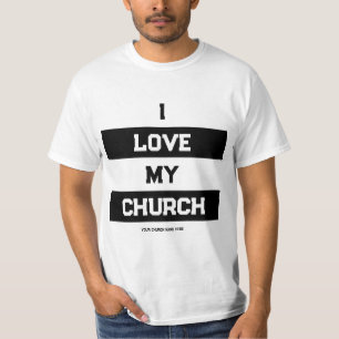 Camiseta Personalizada 'Eu Amo Minha Igreja'