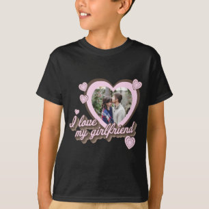 Camiseta Personalizada Eu Amo Minha Namorada Foto