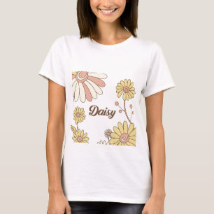 Camiseta Personalizada Flor de Margarida Groovy do