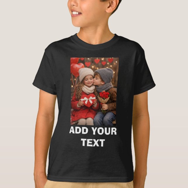 Camiseta Personalizada Fofa com foto editável (Frente)