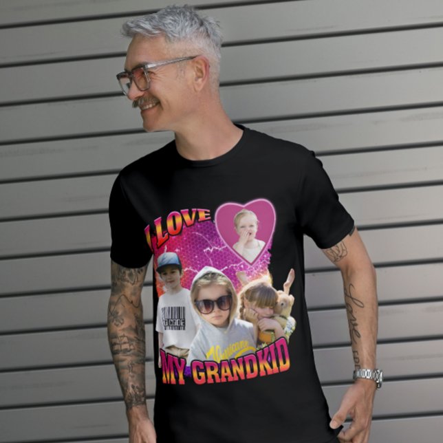 Camiseta Personalizada Foto Personalizada Bootleg Adoro o V (Criador carregado)