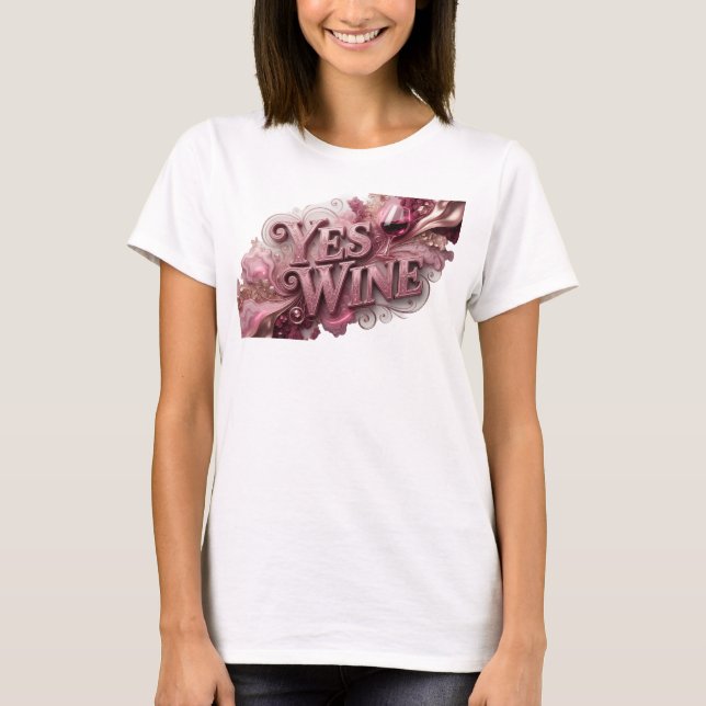 Camiseta Personalizada Ícone Vermelho SIM VINHO (Frente)