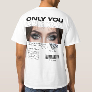 Camiseta Personalizada Imagem e Nome dos Olhos P