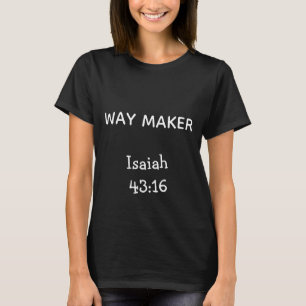 Camiseta personalizada inspirada em versículos da