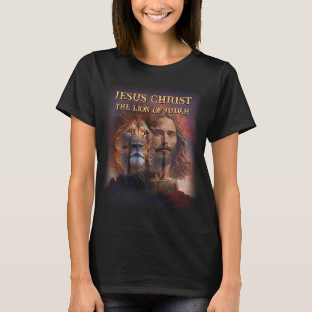 Camiseta Personalizada Jesus Cristo O Leão De Juda (Frente)