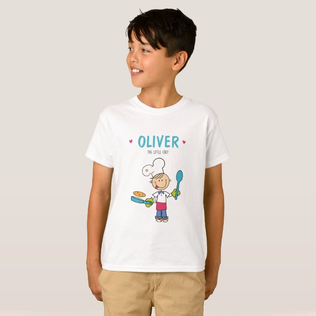 Camiseta Personalizada Little Chef (Frente Completa)