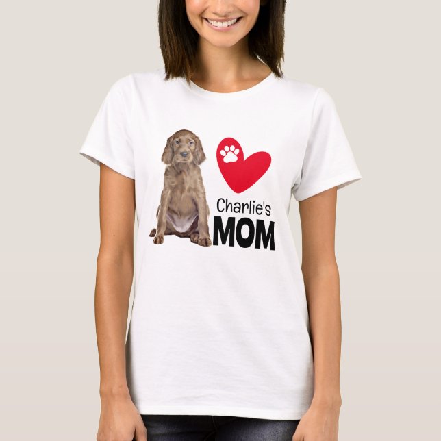 Camiseta Personalizada Mãe Setter Irlandês (Frente)