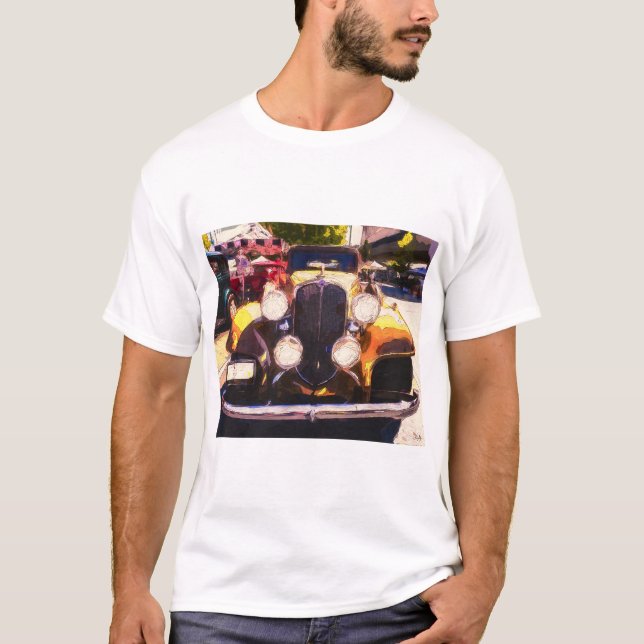 camiseta personalizada masculina carro clássico (Frente)