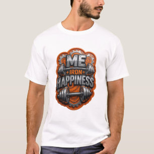 Camiseta Personalizada ME IRON FELICIDADE Prata Mo
