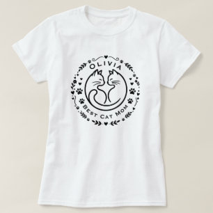 Camiseta Personalizada Melhor Mãe de Gato