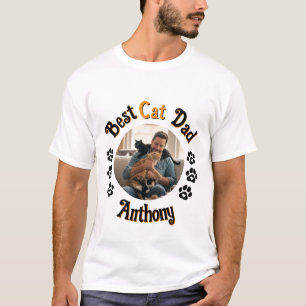 Camiseta Personalizada Melhor Pai de Gato Foto