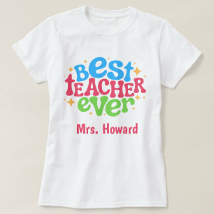 Camiseta Personalizada Melhor Professor de Todos o