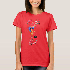 Camiseta Personalizada Menina de Pin-Up Esportiva das bolic