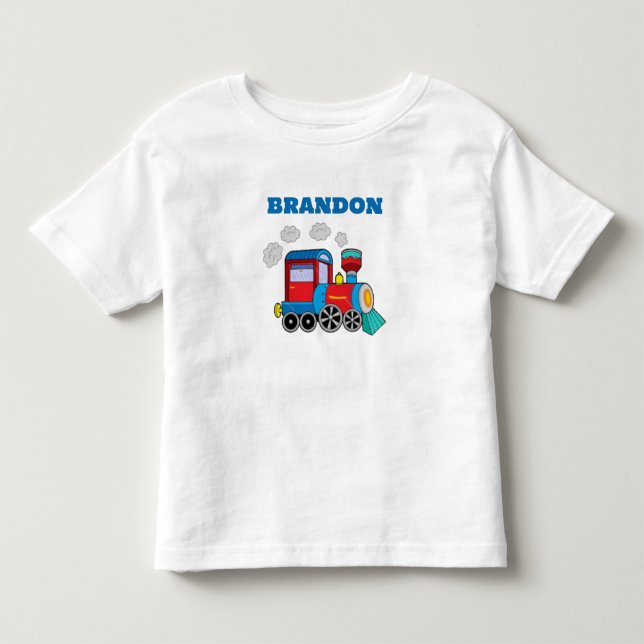Camiseta Personalizada Meninos Azul Nome (Frente)