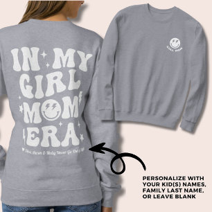 Camiseta Personalizada Na Minha Menina, Mãe Era, Cinza De C