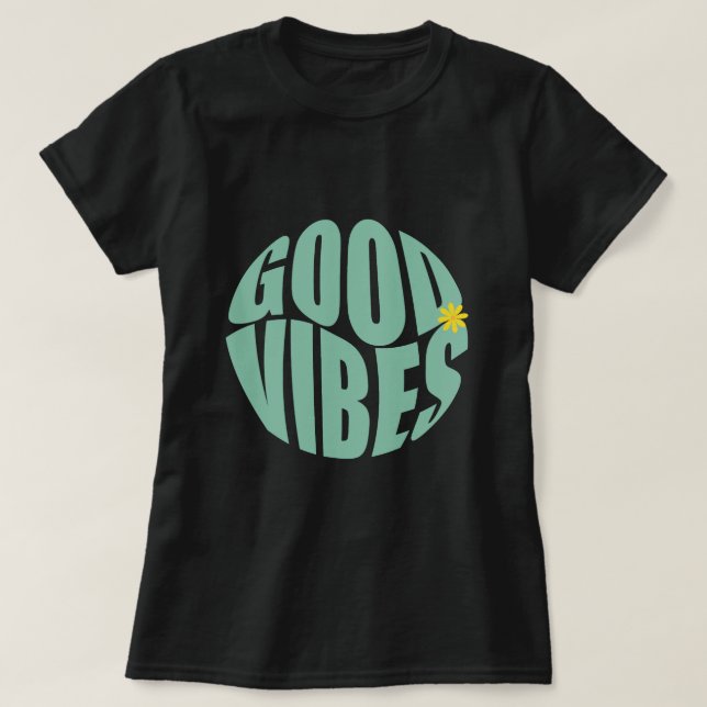 Camiseta Personalizada Nome Boas Vibrações (Frente do Design)