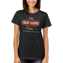 Camiseta Personalizada Nome Coisa, Nome de Família