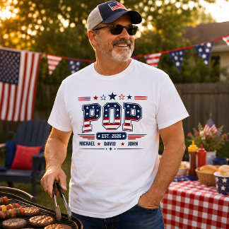 Camiseta Personalizada Nome das Crianças Bandeira