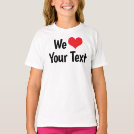Camiseta Personalizada Nós Amamos