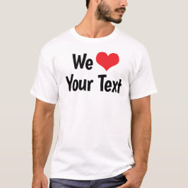 Camiseta Personalizada Nós Amamos
