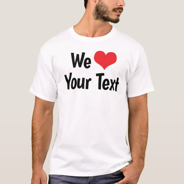 Camiseta Personalizada Nós Amamos (Frente)