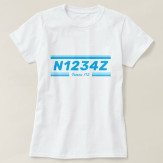Camiseta Personalizada Número da Aeronave