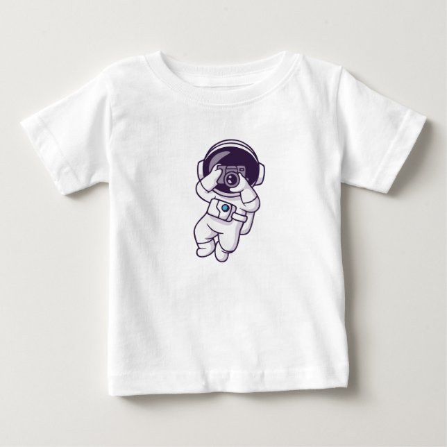 Camiseta personalizada para bebê com foto (Frente)