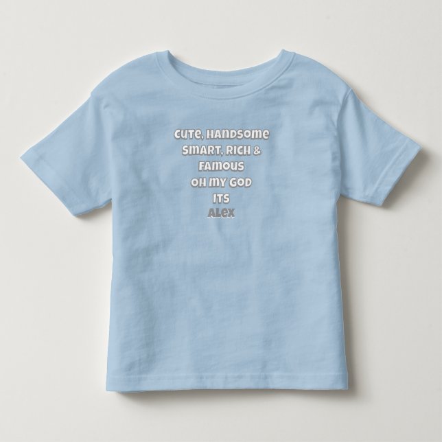 Camiseta Personalizada para Bebê Menino Presente D (Frente)