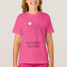 Camiseta Personalizada para Crianças Astronauta do
