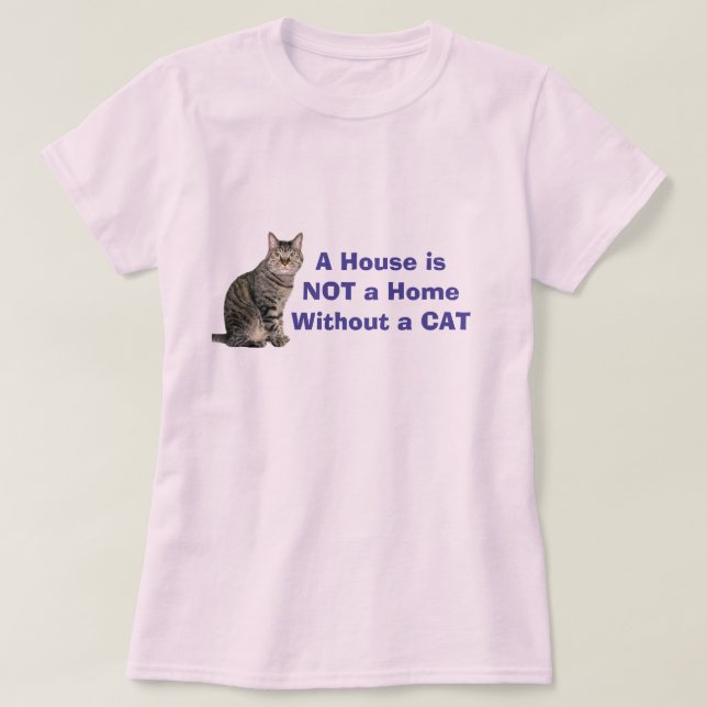 Camiseta Personalizada para Gato Rosa (Frente do Design)