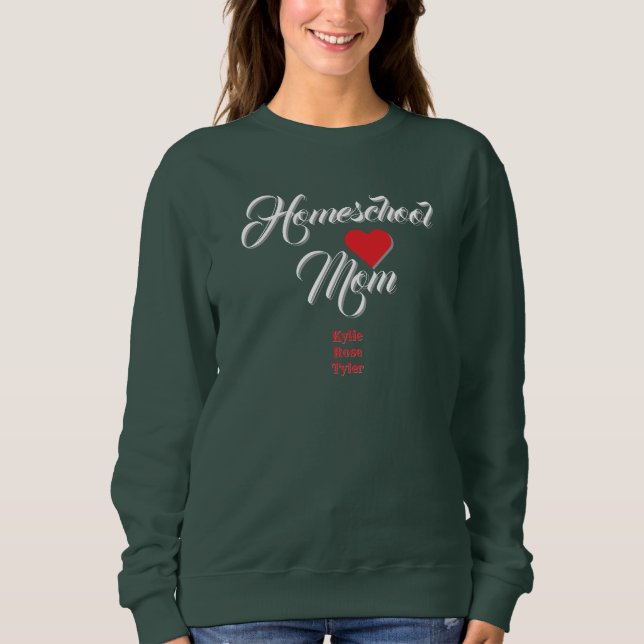 Camiseta Personalizada para Mãe que Faz Homeschool (Frente)
