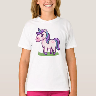 Camiseta Personalizada para Meninas Cavalo Unicórn