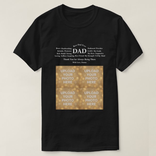 Camiseta Personalizada para Papai (Frente do Design)