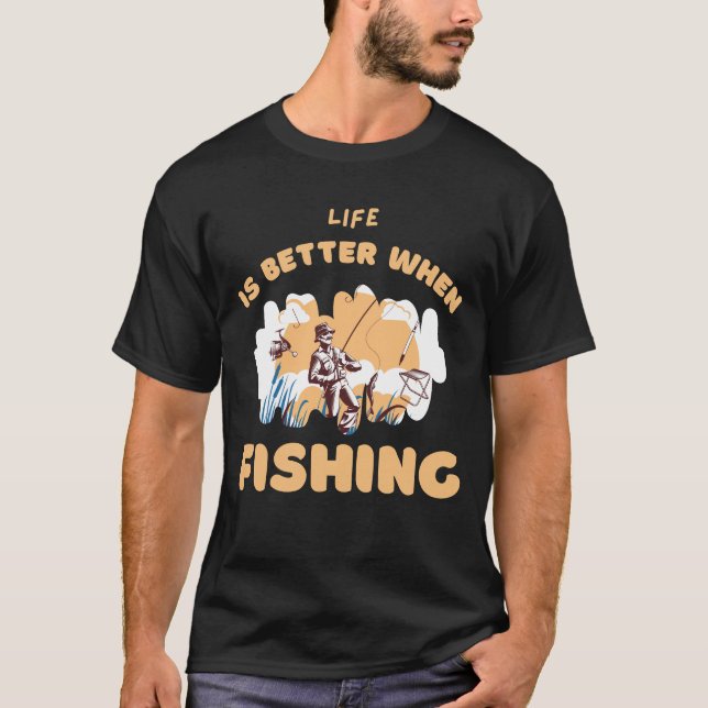 camiseta personalizada para pescadores (Frente)