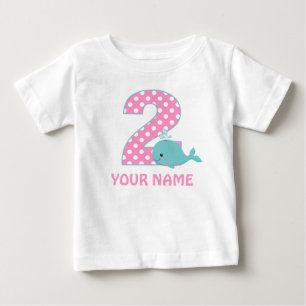 Camiseta Personalizada para segundo aniversário de