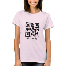 Camiseta personalizada personalizada de código QR