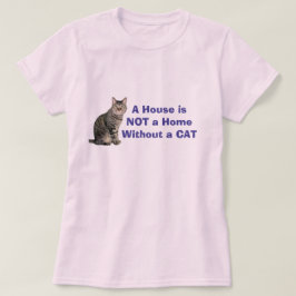Camiseta Personalizada Pink Cat Home