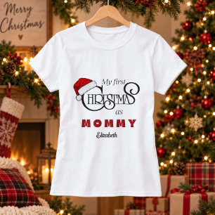 Camiseta Personalizada Primeiro Natal como Mamãe