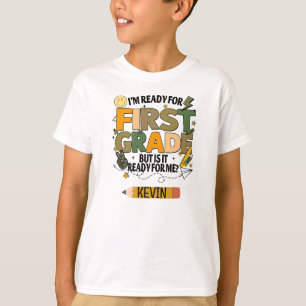 Camiseta Personalizada Pronta Para a Primeira Séri