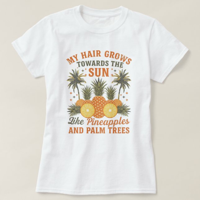 Camiseta Personalizada Tropical de Verão para Apre (Frente do Design)