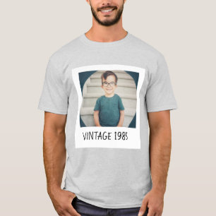 Camiseta Personalizada Unisex Vintage com Foto e A