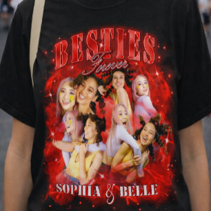 Camiseta Personalizada Vermelha Retro Bootleg Best