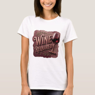 Camiseta Personalizada VINO OBRIGATÓRIO Dourado Mo